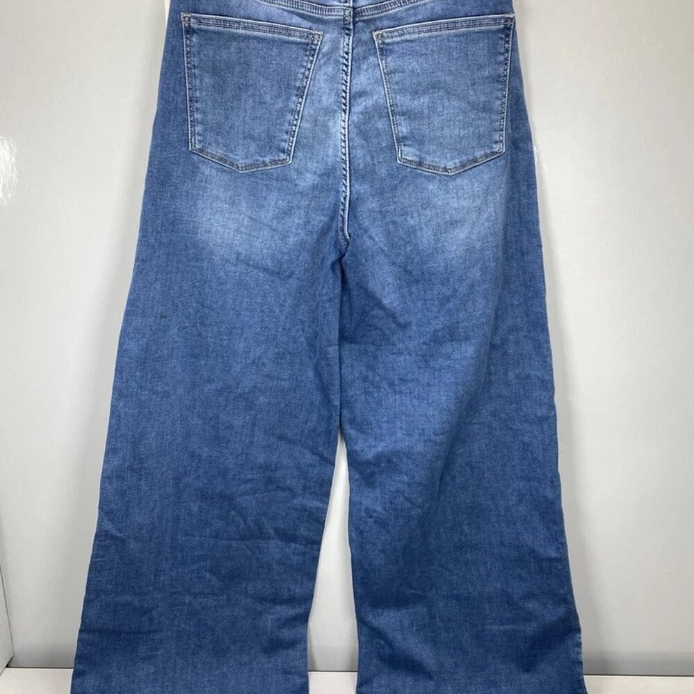 NEW DL1961 Women's Hepburn Wide Leg Jeans Size 26 Blue – High Rise, 32" Inseam - Picture 7 of 8